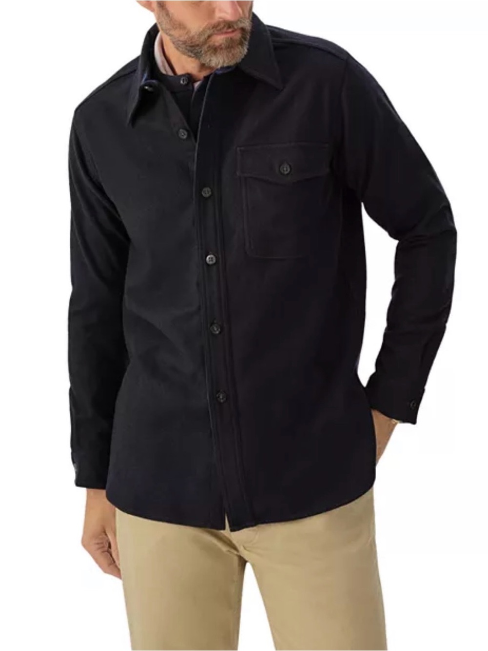 Buck Mason Sable Felted Flannel CPO Shirt NWT size Large